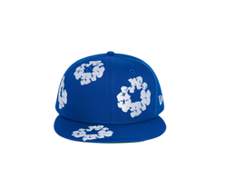 New Era Cotton Wreath Blue Fitted