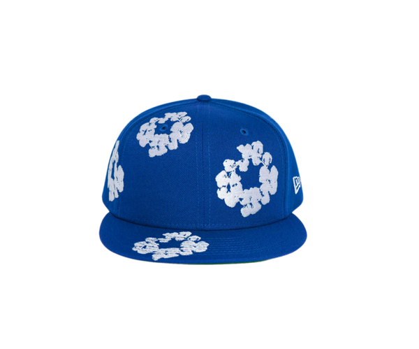 New Era Cotton Wreath Blue Fitted