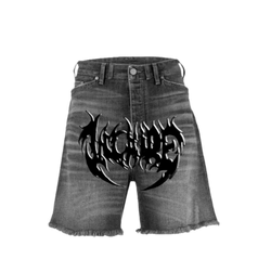 Vicaire Arcane Denim Distressed Shorts