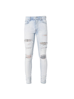 Amiri Hibiscus Artpatch Jeans