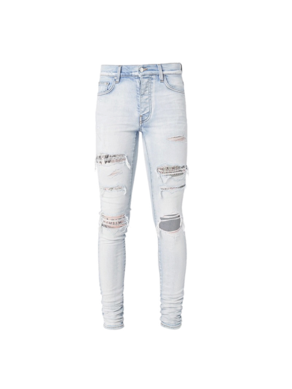 Amiri Hibiscus Artpatch Jeans