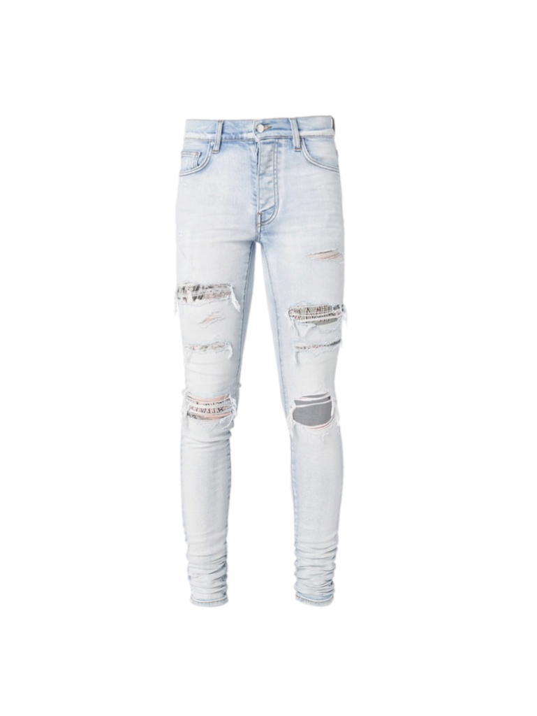 Amiri Hibiscus Artpatch Jeans