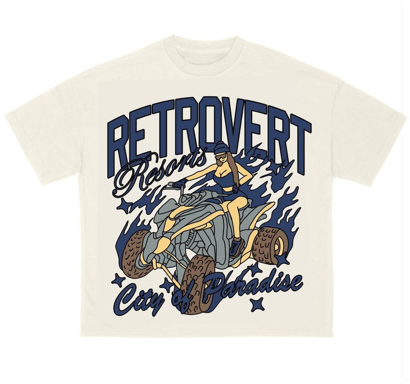 RETROVERT CREAM PARADISE TEE