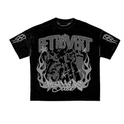 RETROVERT BLACK PLAYERCLUB TEE