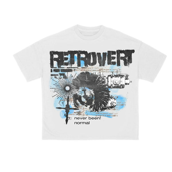 RETROVERT WHITE PUMP TEE