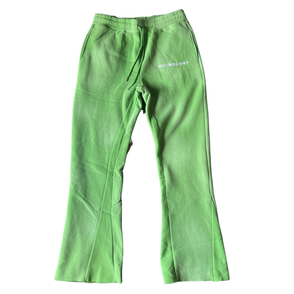 RETROVERT GREEN FLARE PANTS – 404Unlimited