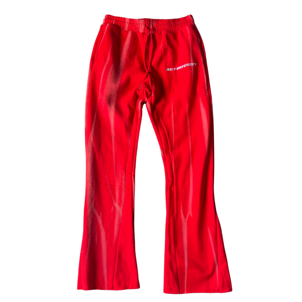 RETROVERT RED FLARE PANTS