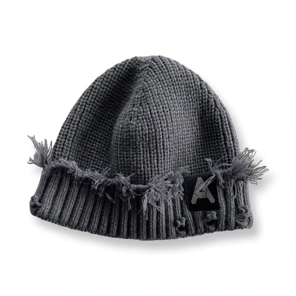 ABSTRACT DISTRESSED BEANIE