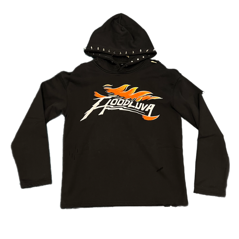 Hoodluva Spiked Hood Hoodie