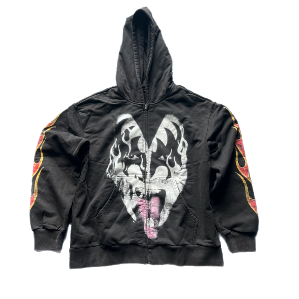 Hoodluva Kiss Zip Up Hoodie