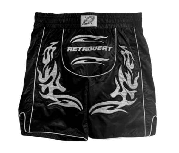 Retrovert Black Boxing Shorts