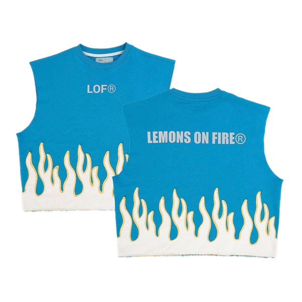 LEMONS ON FIRE SLEEVELESS VEST