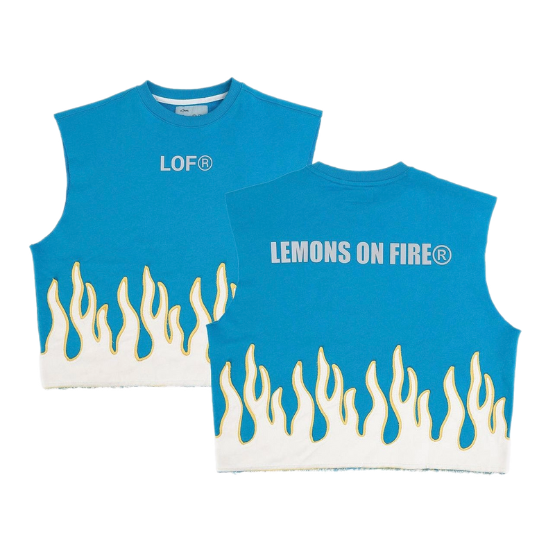 LEMONS ON FIRE SLEEVELESS VEST