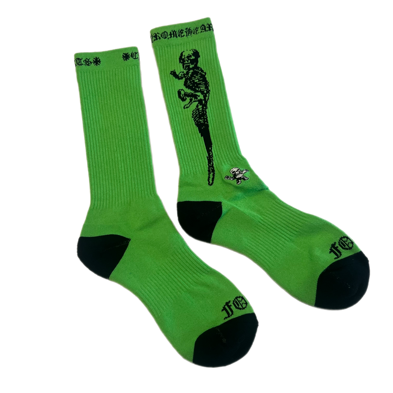 Chrome Hearts Foti Socks (3 pack) Neon Pink/Yellow/Green - US