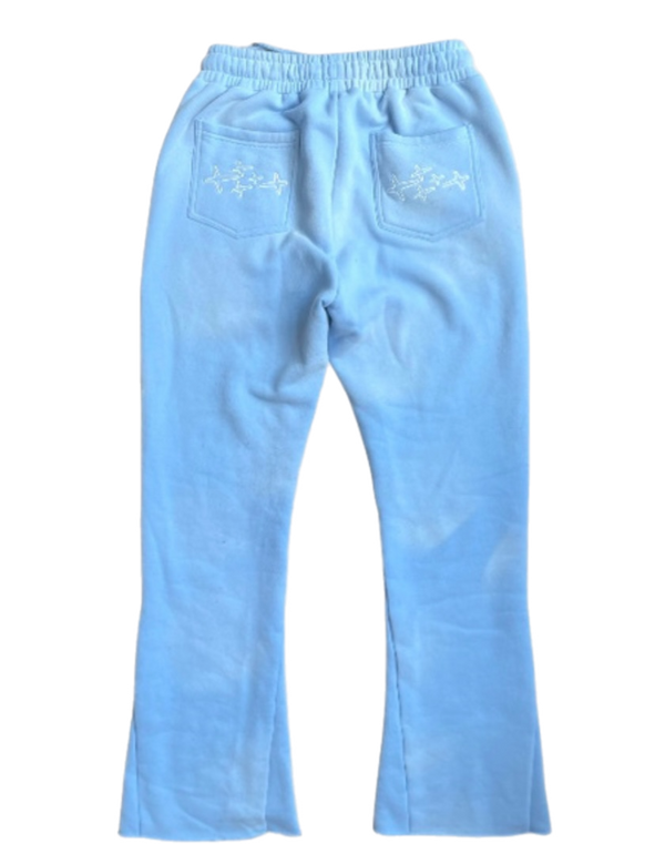 Retrovert Baby Blue Flare Pants