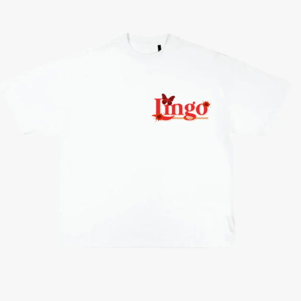 Lingo Fashion Logo Definition Tee (Crashing Out) White