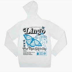 Lingo Fashion Logo Definition Hoodie (PTSO) White