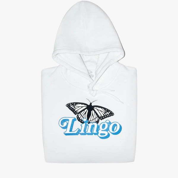 Lingo Fashion Logo Definition Hoodie (PTSO) White