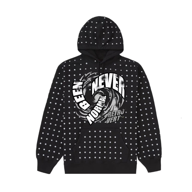 Retrovert Never Been Normal Rhinestone Hoodie