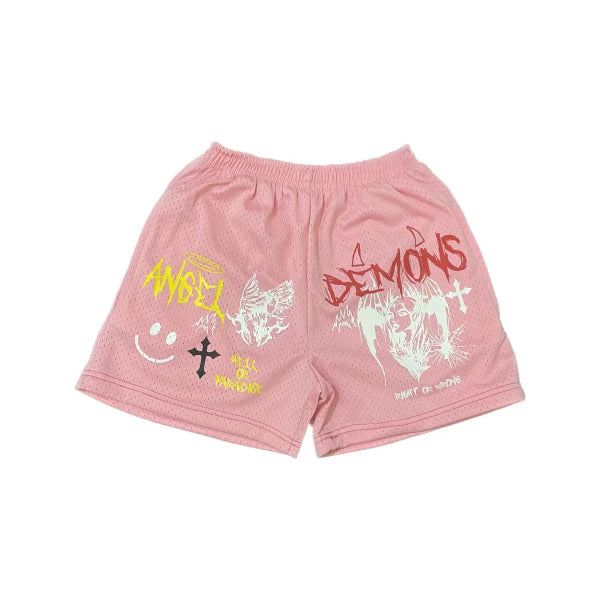 Angel x Demonz Hell & Paradise Shorts Pink
