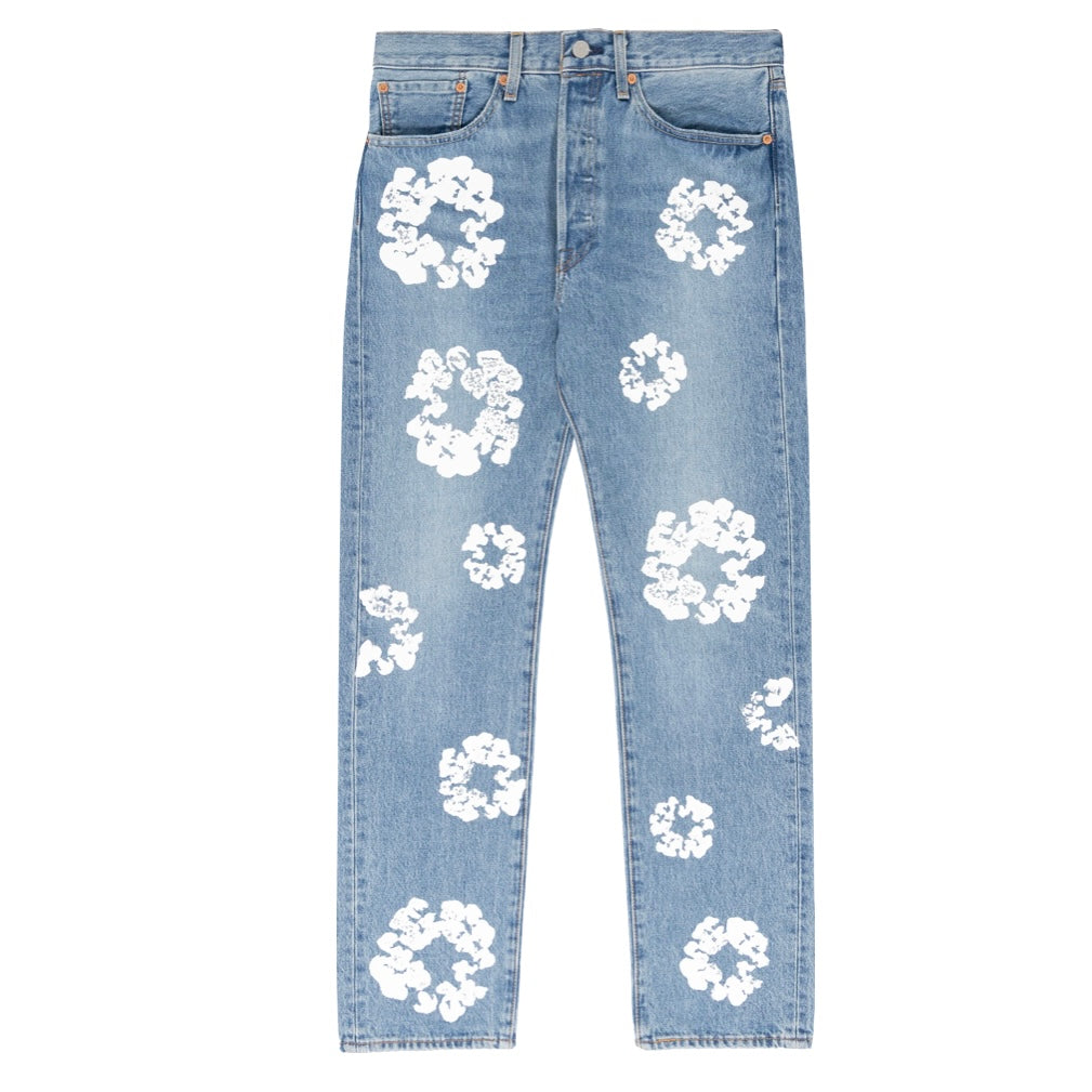 Denim Tears Cotton Wreath Light Wash Jeans – 404Unlimited